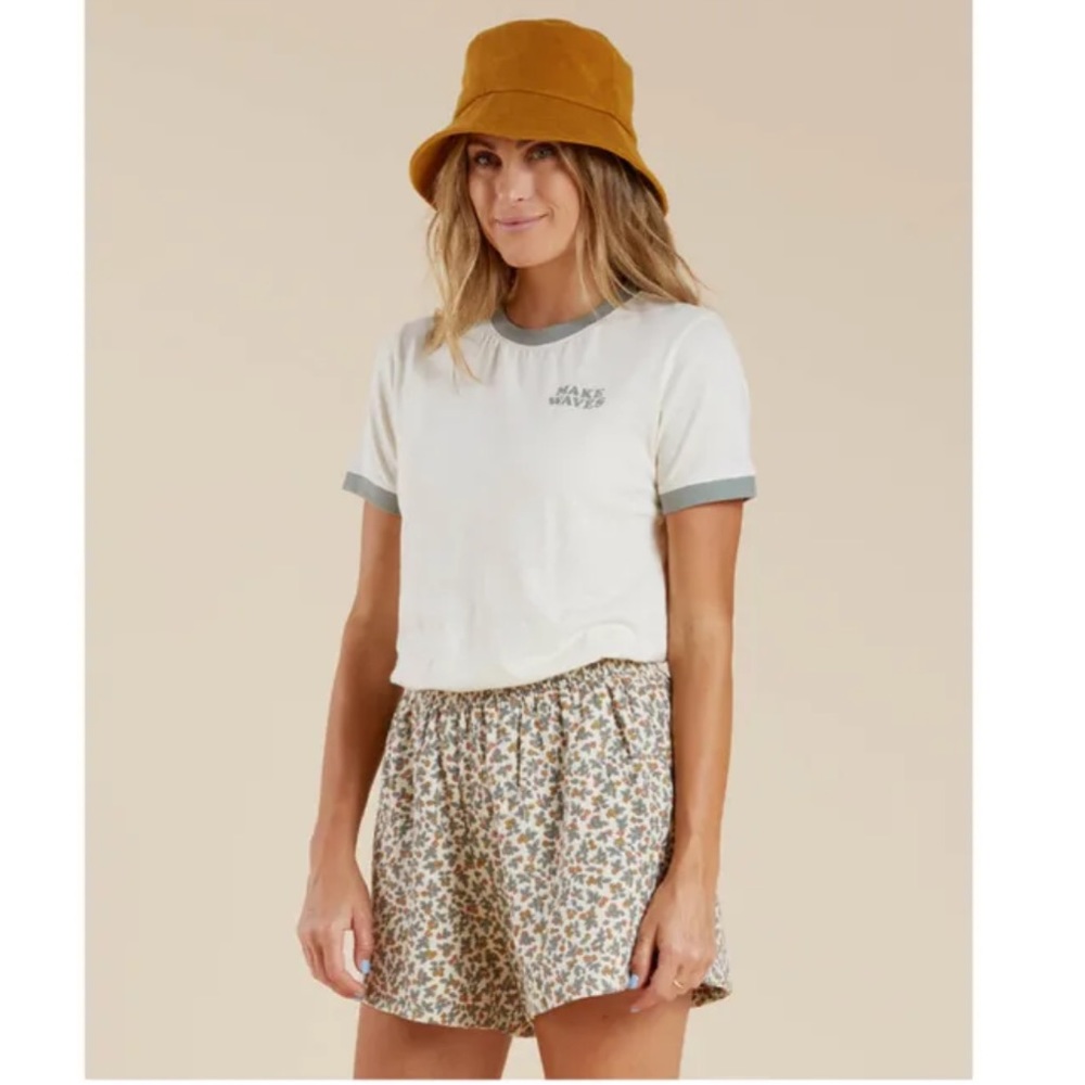 Rylee + Cru Remi cotton shorts floral S - Picture 3 of 4